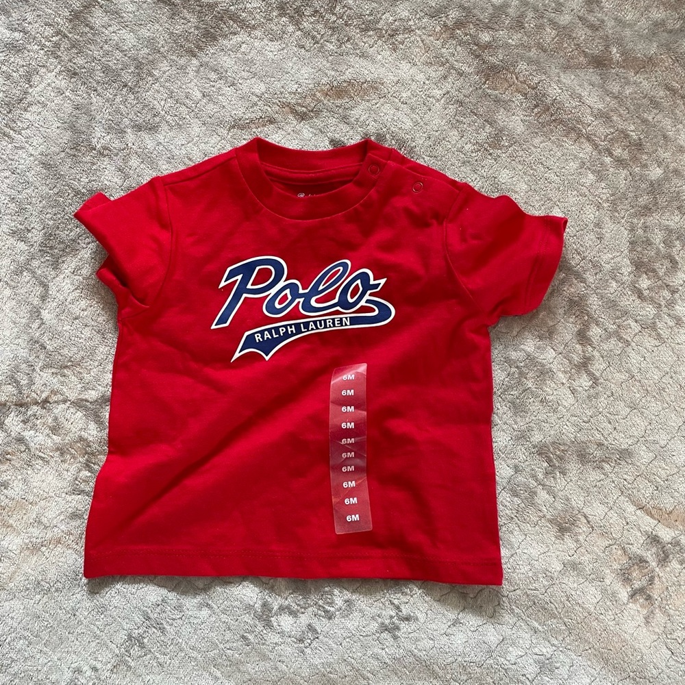 COPY - Polo Ralph Lauren Boys Script Logo Graphic Short Sleeve T-Shirt